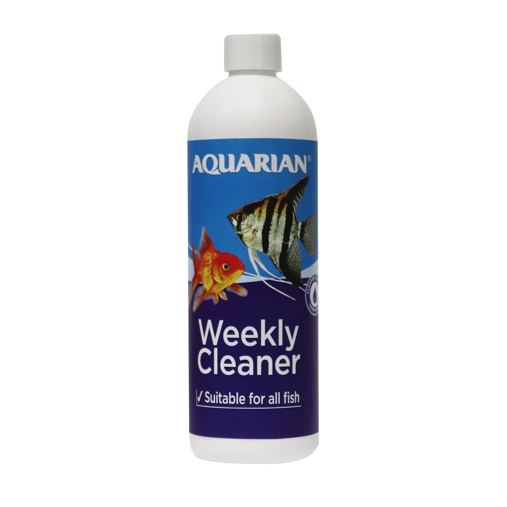 AQUARIAN Weekly Water Cleaner for Aquariums - Liquid Treatment, 473 ml (Pack of 1)