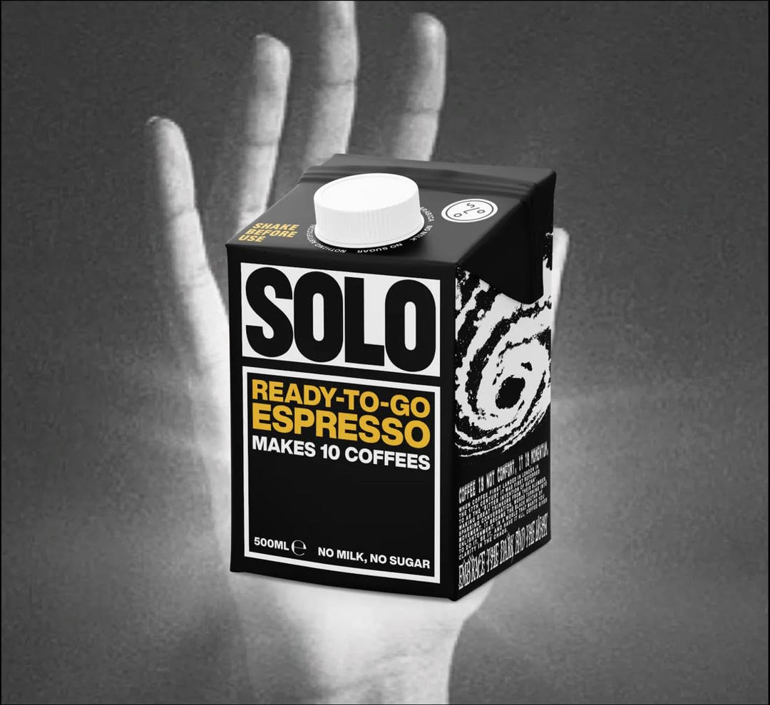 Solo Coffee - Ready-To-Go Espresso | 10 Servings | Barista Grade | Cold Brewed | Ideal for Iced Coffee