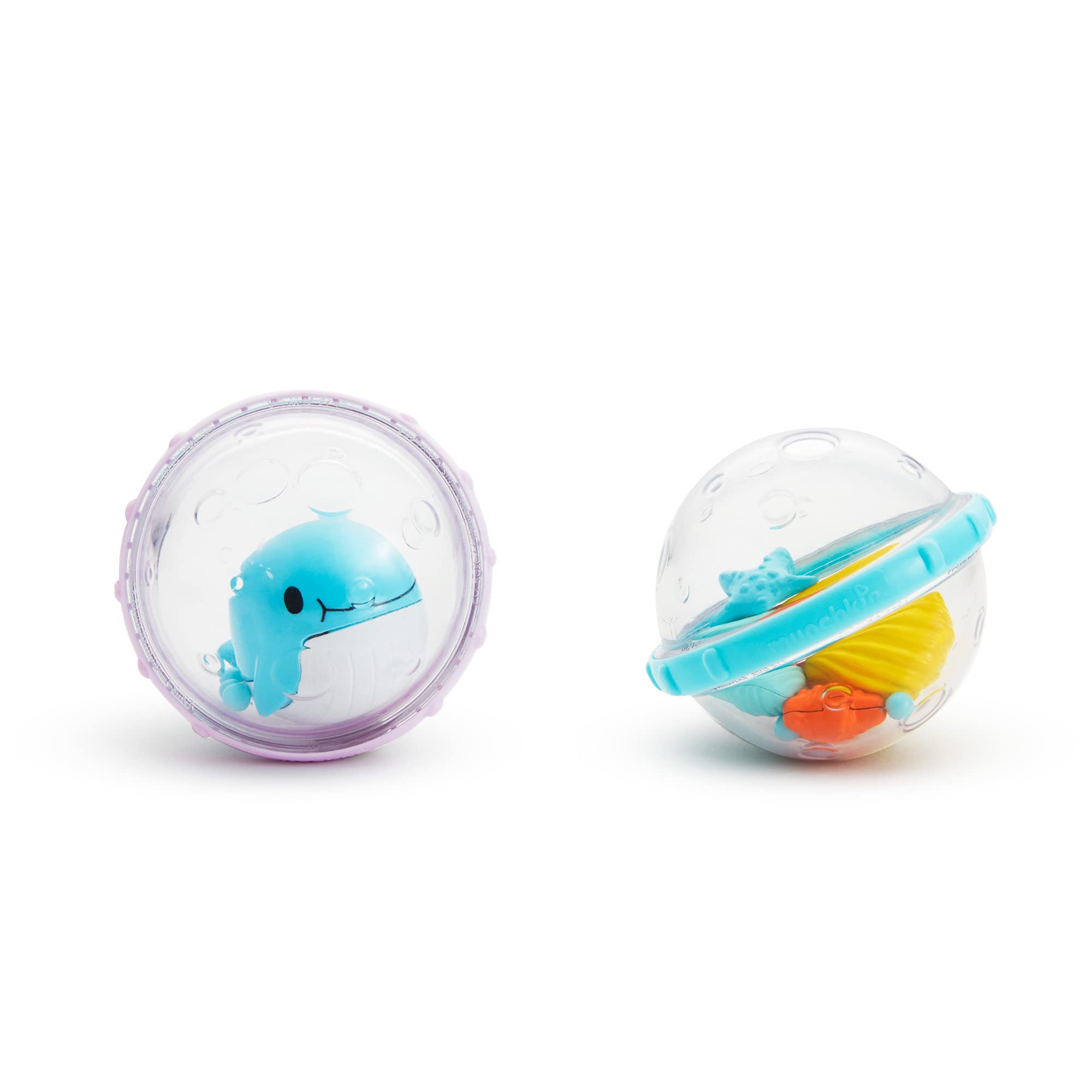 Munchkin Float and Play Bubbles Bath Toy - Sensory Stimulation, Easy Grasp | 2 Count Pack 2