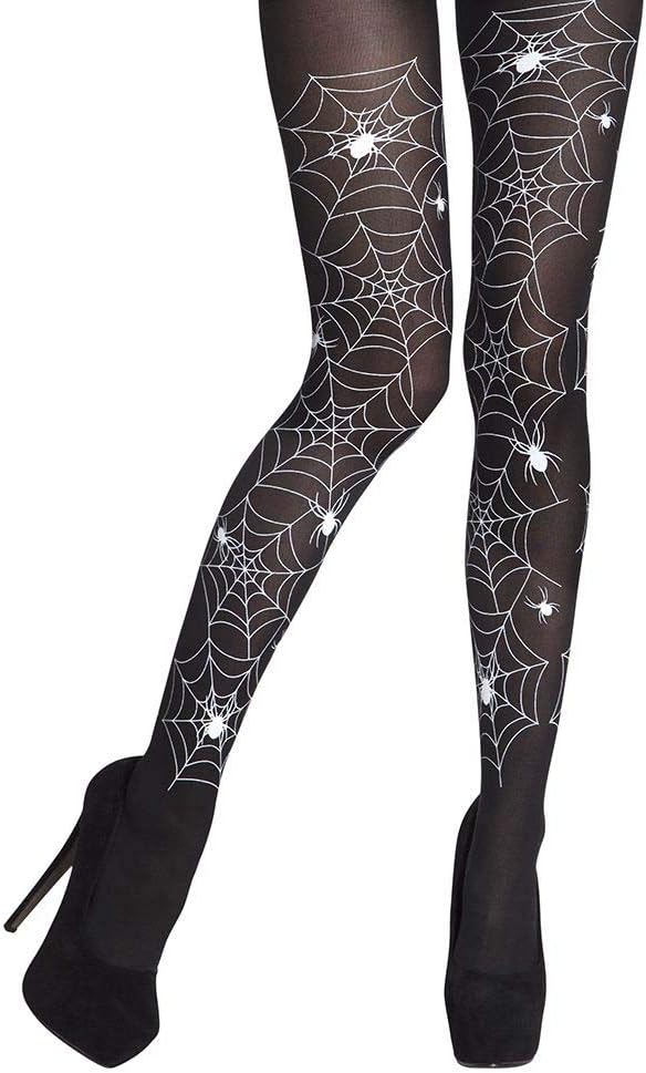 Boland Cobweb Tights 40 Denier Black/White 1