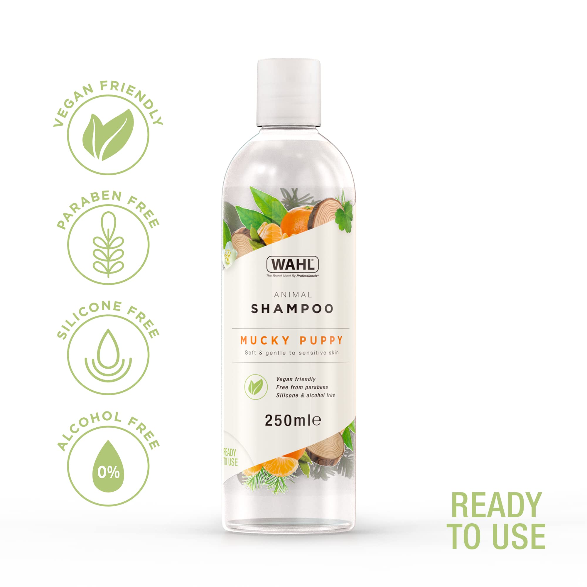 Wahl Mucky Puppy Shampoo - Gentle Formula with Aloe Vera for Sensitive Skin | 250ml Citrus Scent 2