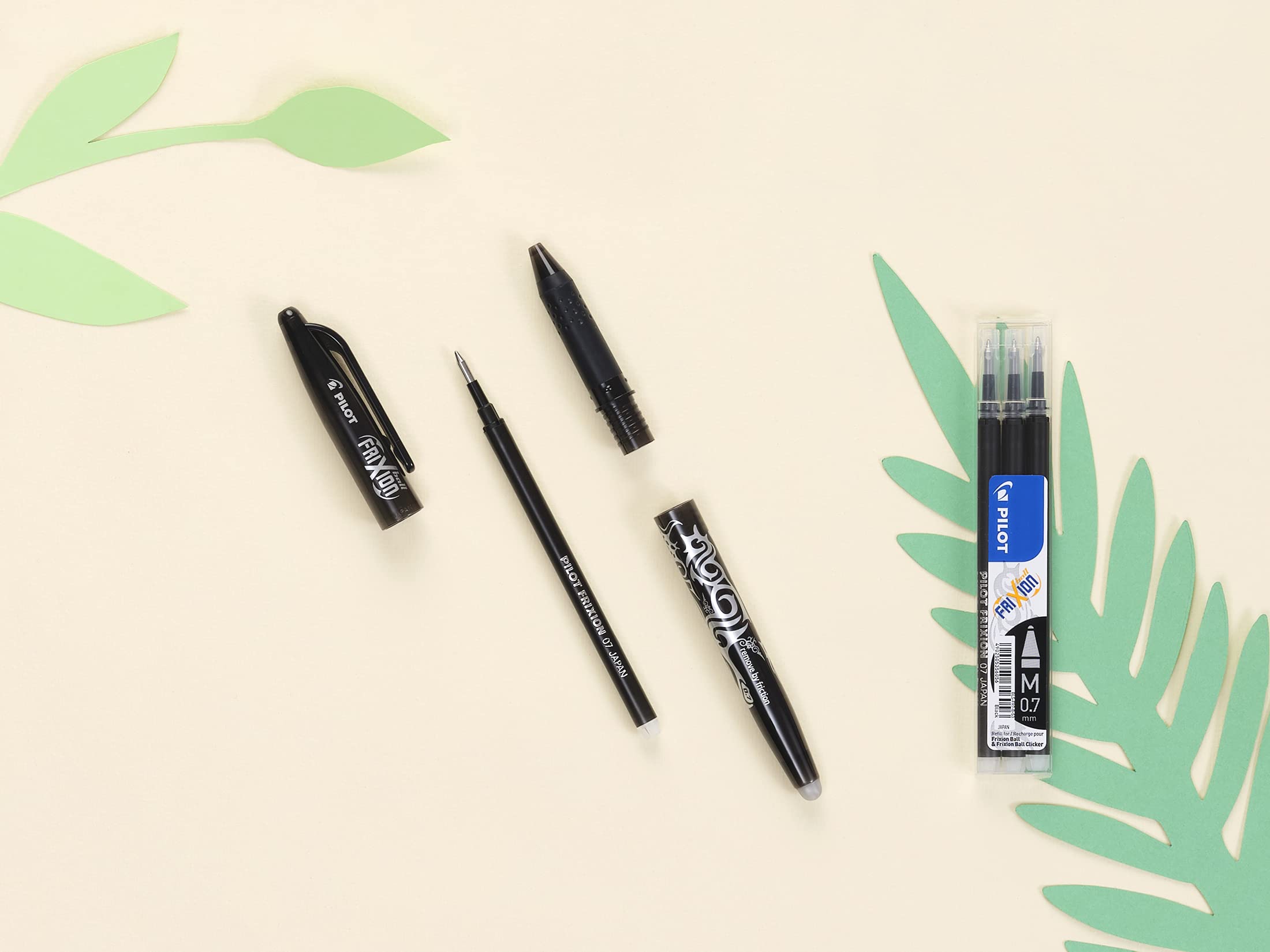 PILOT FriXion Ball Erasable Rollerball Pen - Medium 0.7mm Tip, Blue Ink | Pack of 5 7