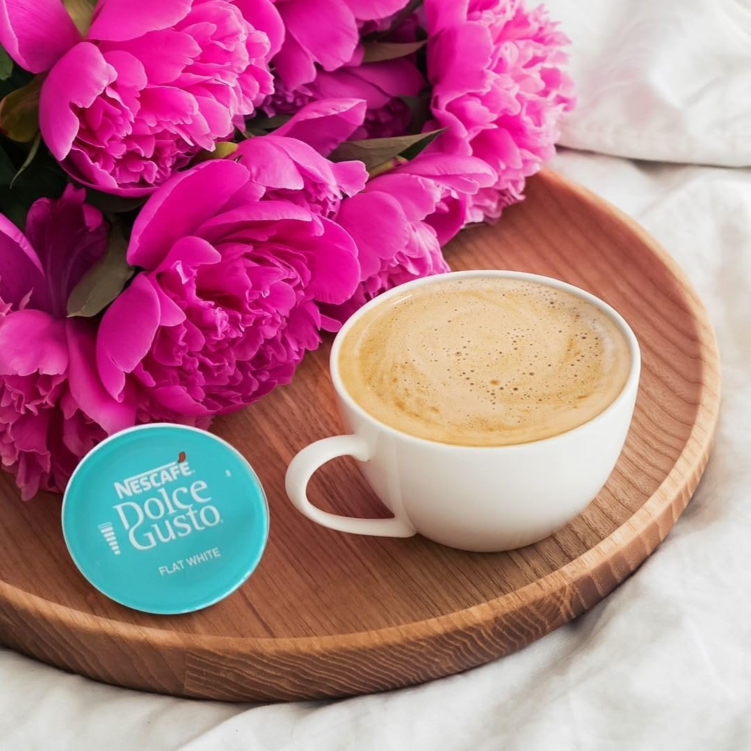 Nescafé Dolce Gusto Flat White Coffee Pods - Creamy Taste | 30 Count (Pack of 3) | 90 Pods Total 5