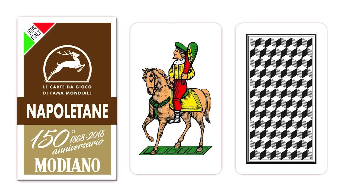 Modiano 150th Anniversary Neapolitean Playing Cards - Regional Deck | Reinforced Duplex Cardboard 1