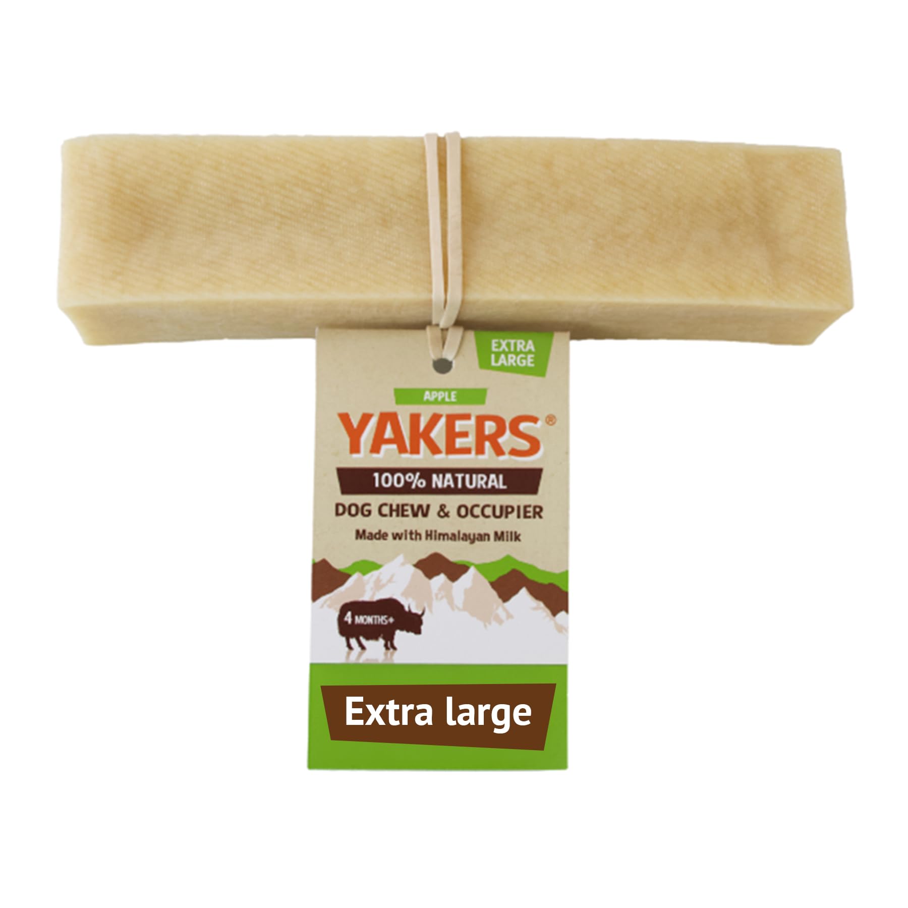Yakers Apple Dog Chew for Large Breeds - Extra Large Size | Promotes Dental Health | High Protein & Calcium 1