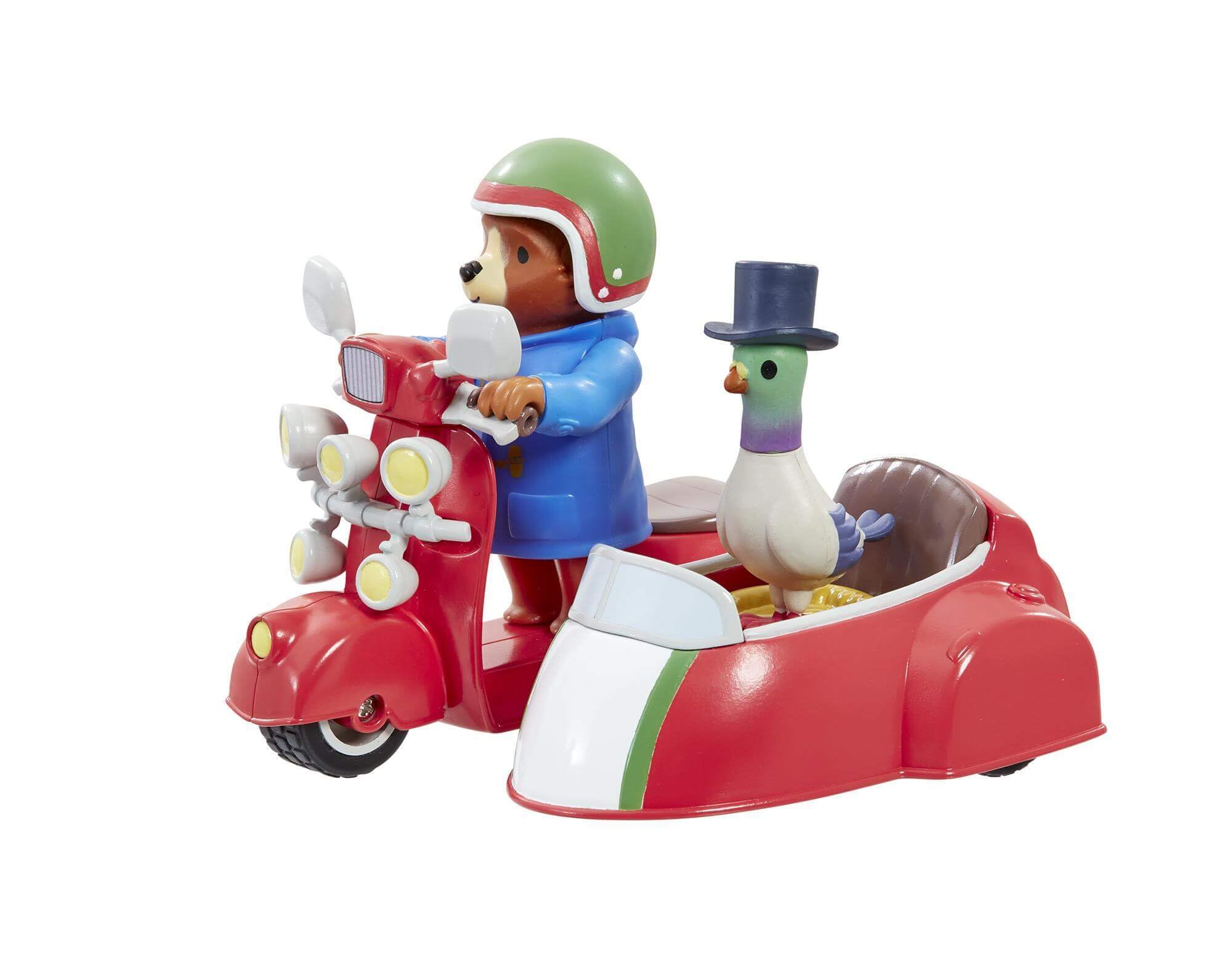 Rainbow Designs Paddington Bear Bike and Side Car Playset - Action Figure Vehicle for Kids 1