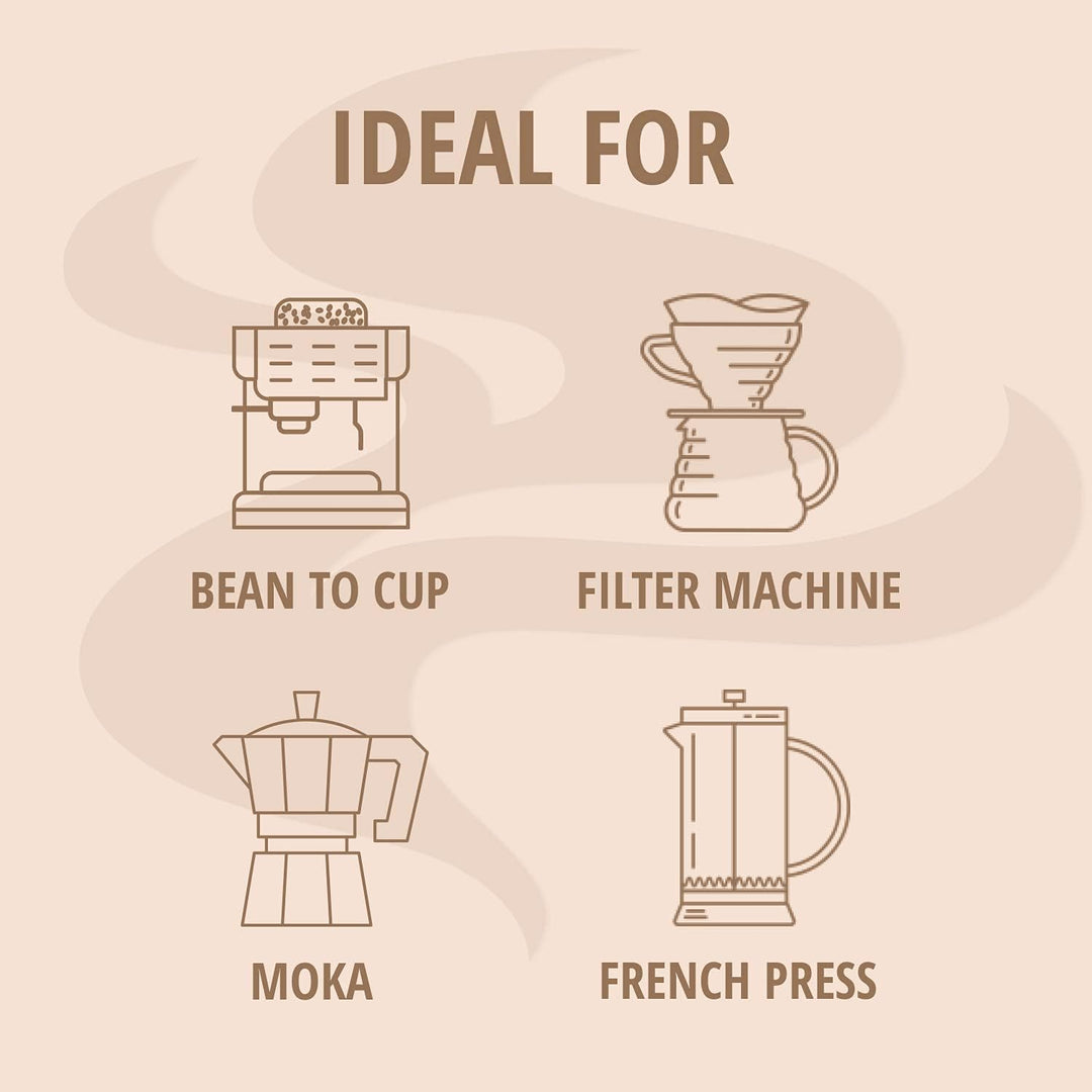 Lavazza Crema e Aroma - Medium Roast Arabica and Robusta Coffee Beans