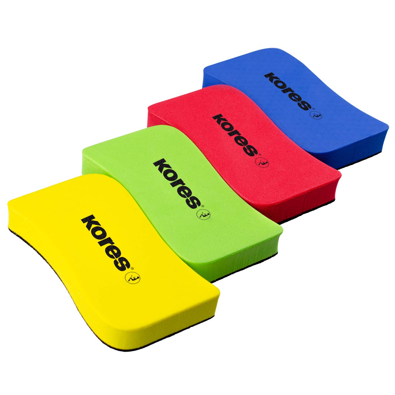 Kores Magnetic Whiteboard Eraser - Lightweight Ergonomic Design | Built-in Magnet | 110 x 55 x 20 mm