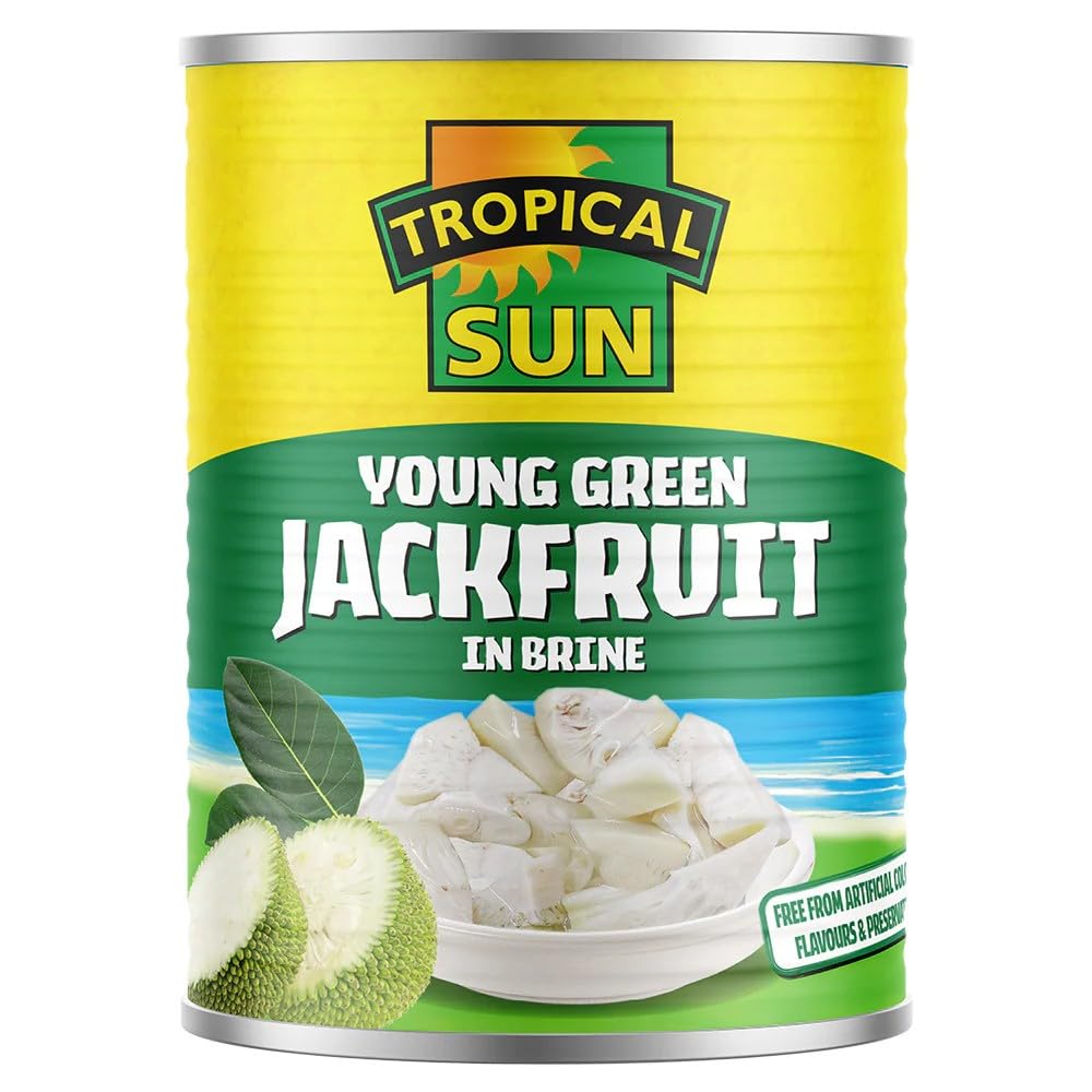 Tropical Sun Young Green Jackfruit in Brine - 560g Can | Vegan & Vegetarian Friendly