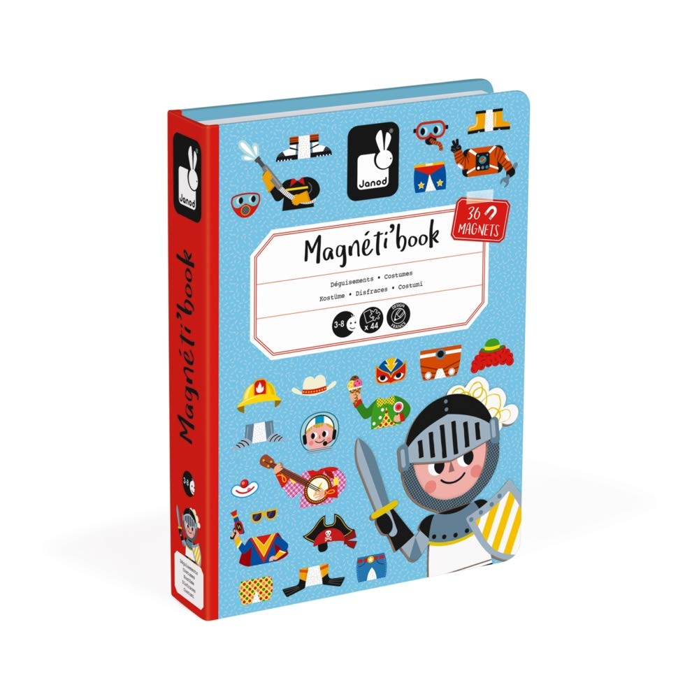Janod J02719 Magneti'Book Costumes Magnetic Playset - Educational Game for Kids 3-8 Years 14
