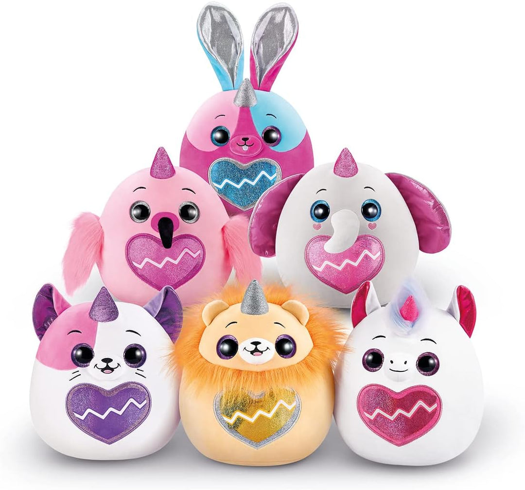 Rainbocorns One with Machine + 5 Mini Eggs - Soft Unicorn Plush Toy with 20+ Surprises, Multicolored, Ideal for Kids 5+