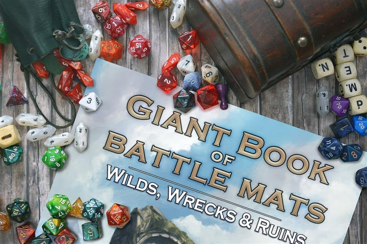 Loke Giant Book of Battle Mats Wilds, Wrecks & Ruins Game Accessory (GQLBM046)