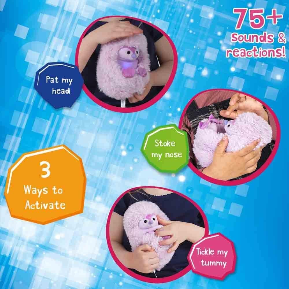 Curlimals Pip Penguin Arctic Glow Interactive Plush Toy - Light-Up & Talking Soft Toy for Kids 16