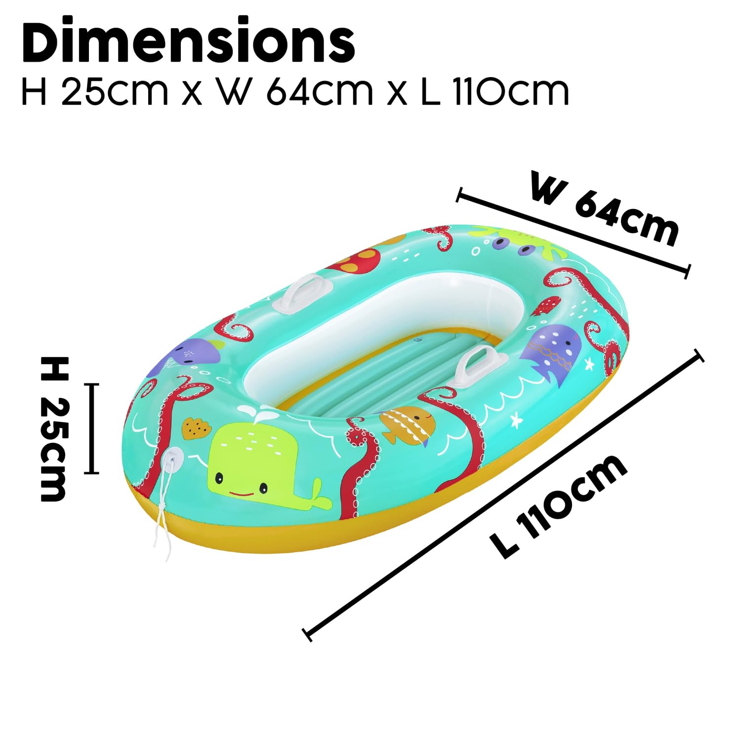 Bestway Tropical Crew Inflatable Baby Swimming Float Raft for Kids Ages 3+ | 1.19m x 76cm 3