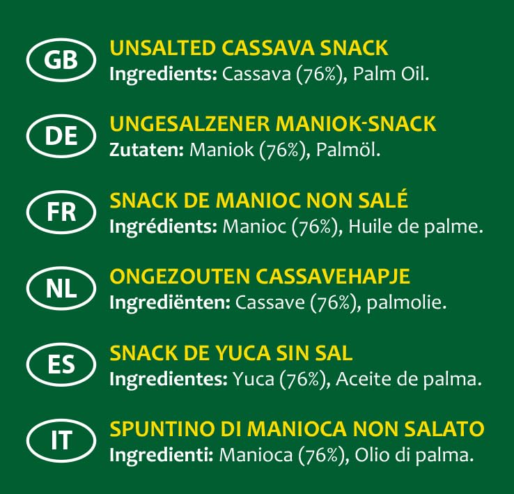Tropical Sun Unsalted Cassava Chips, 80g