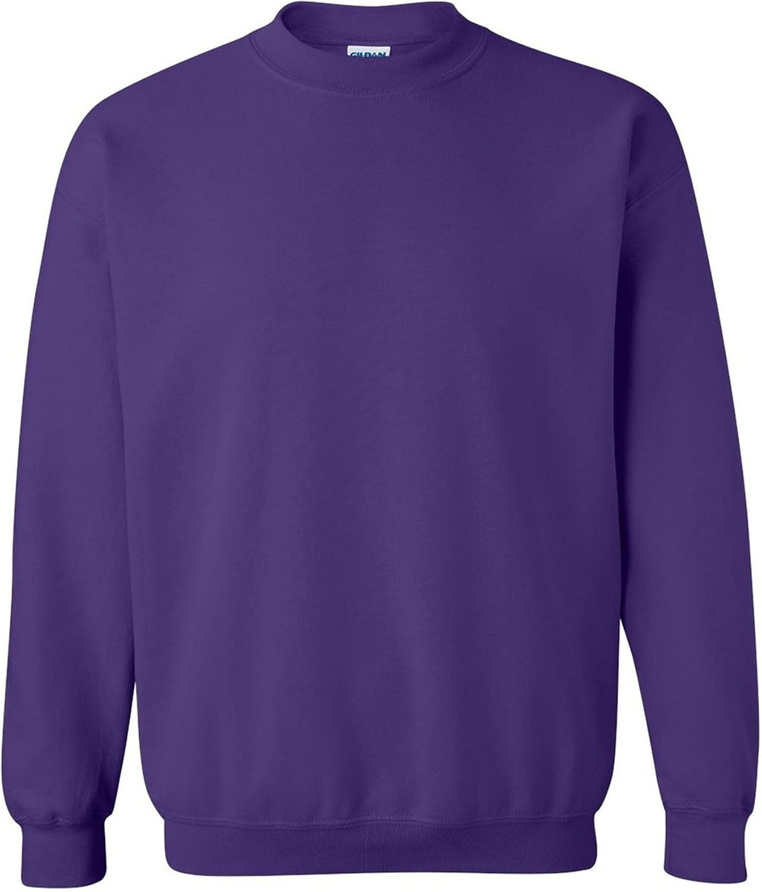 Gildan Heavy Blend Unisex Adult Crewneck Sweatshirt - Soft Fleece, 50% Cotton 50% Polyester, Purple (Size S)