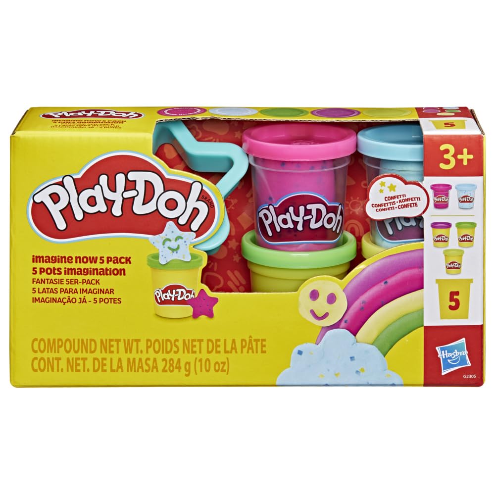 Play-Doh PD IMAGINE NOW 5 PACK - Multi-color Modeling Compound | Ages 3+ 1