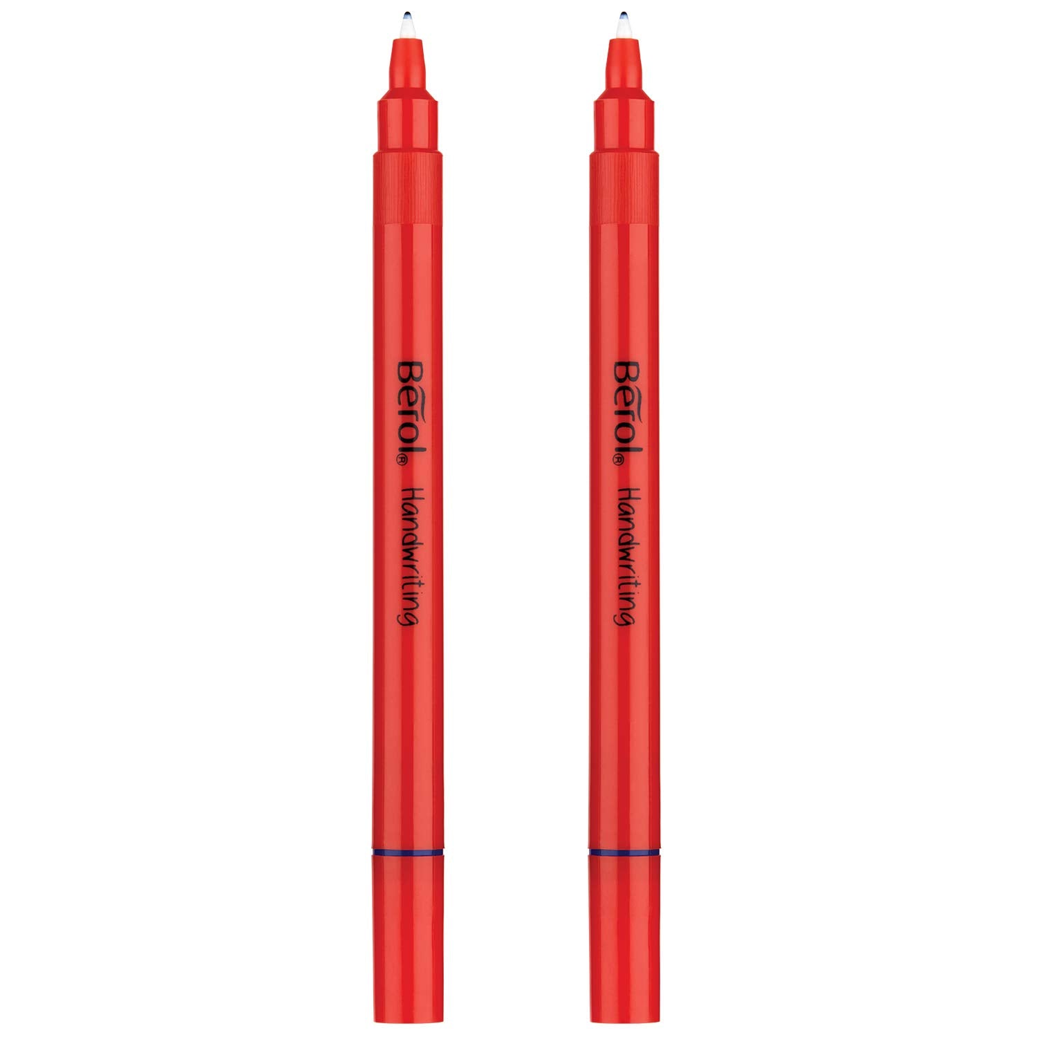 Berol Handwriting Pens | Round Shape is Easy to Hold | Washable Blue Ink | Bright Barrels | 2 Count 2