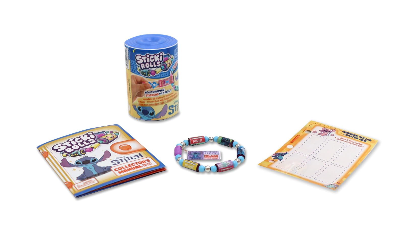 STICKI ROLLS Disney Stitch Capsule - Wearable Sticker Jewellery | Collectable | Age 5+ 7