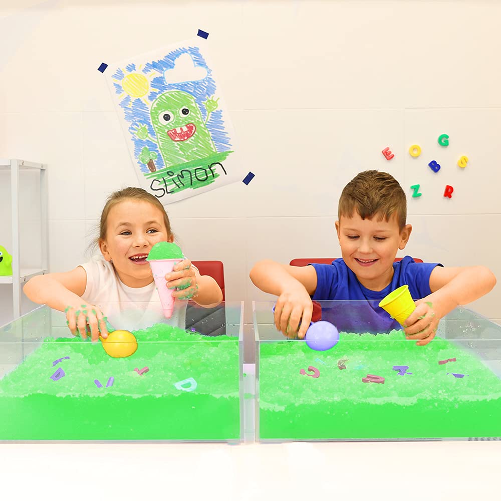 Zimpli Kids Gelli Powder, Green & Red - Magically Turns Water into Thick, Colourful Goo 5