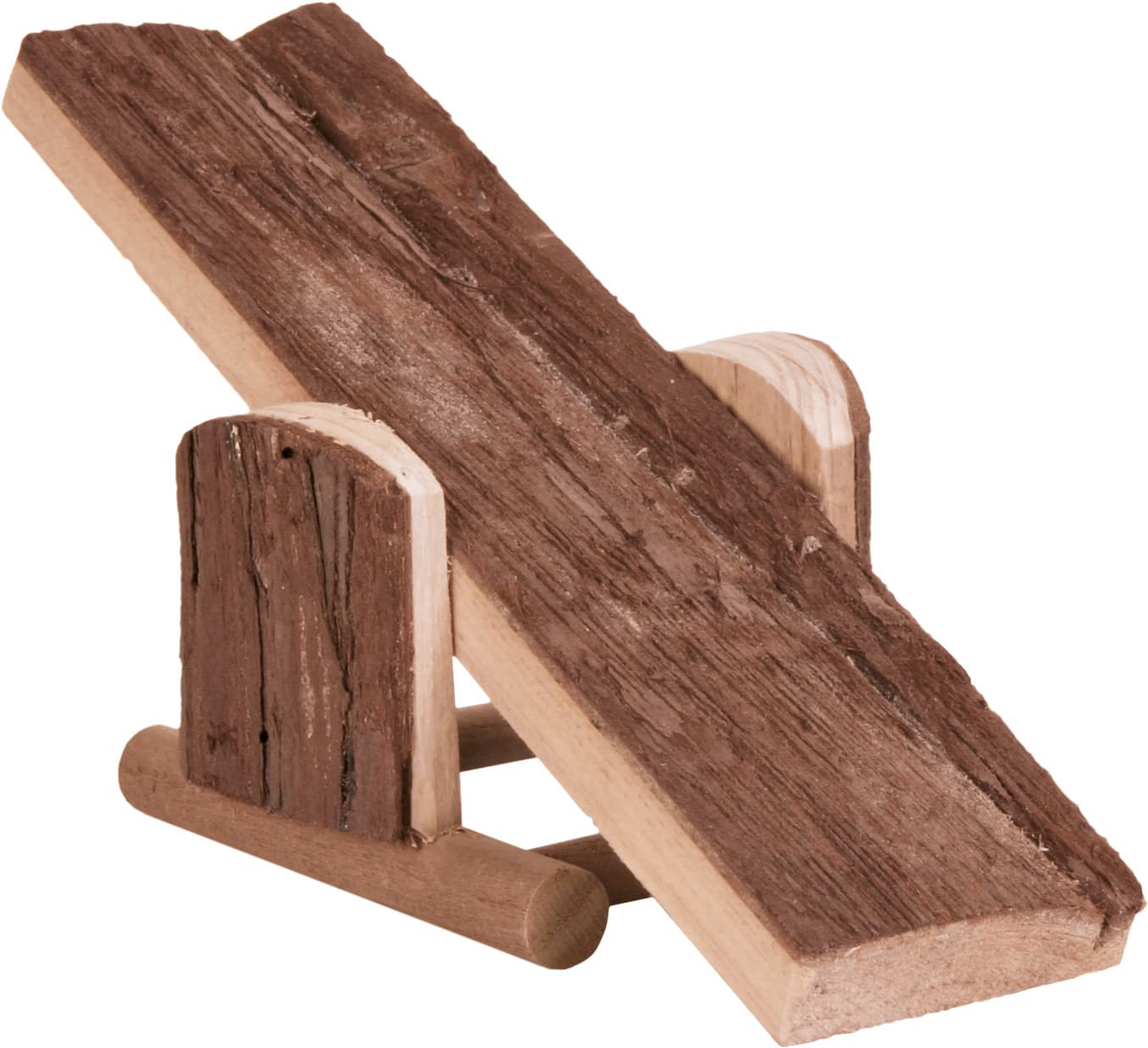 TRIXIE Natural Living Seesaw - Wooden Climbing Toy for Hamsters and Mice | 22 x 7 x 8 cm 1