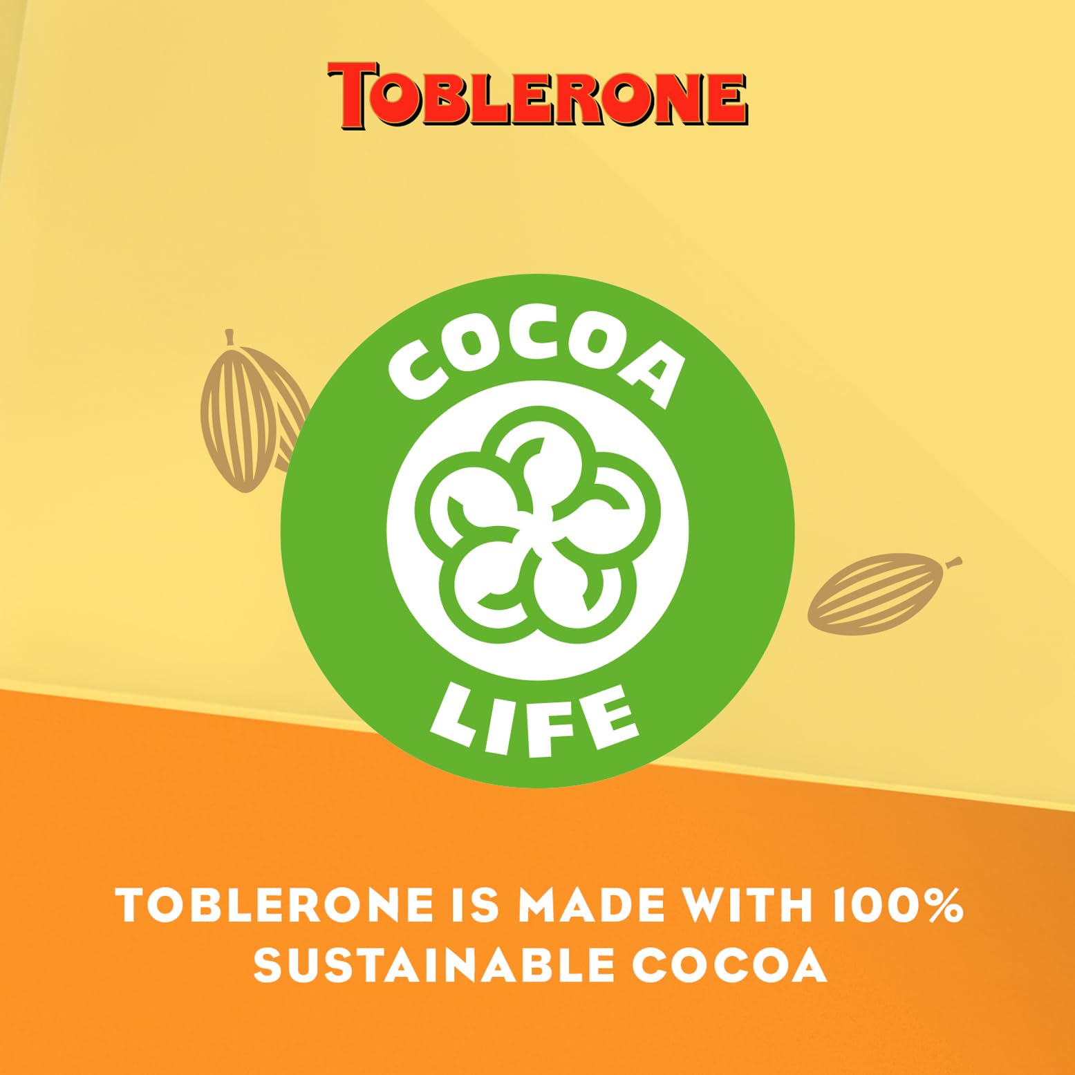 TOBLERONE Orange Twist Swiss Milk Chocolate Bar with Honey & Almond Nougat 360g 4