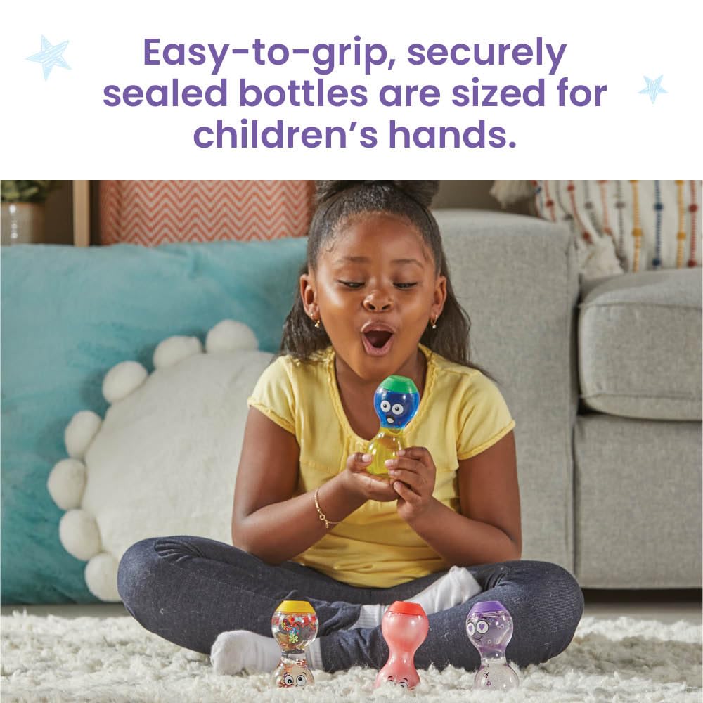 Learning Resources Express Your Feelings Sensory Bottles - Embarrassed, Silly, Surprised, Loved 2