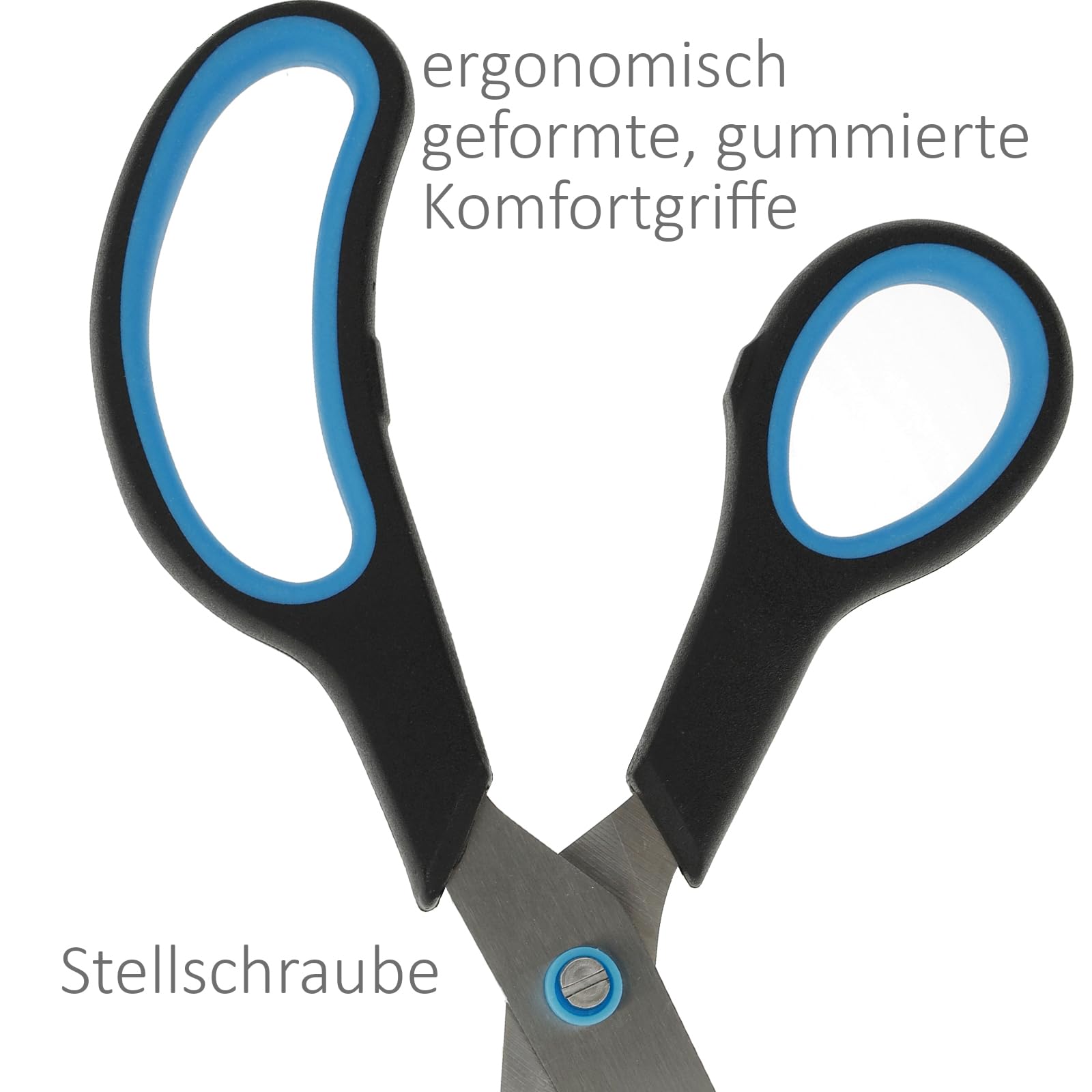 Westcott Easy Grip Scissors Set (3 Pack) - Titanium Blades, Soft Handles | Sizes 5", 8", 10" 5