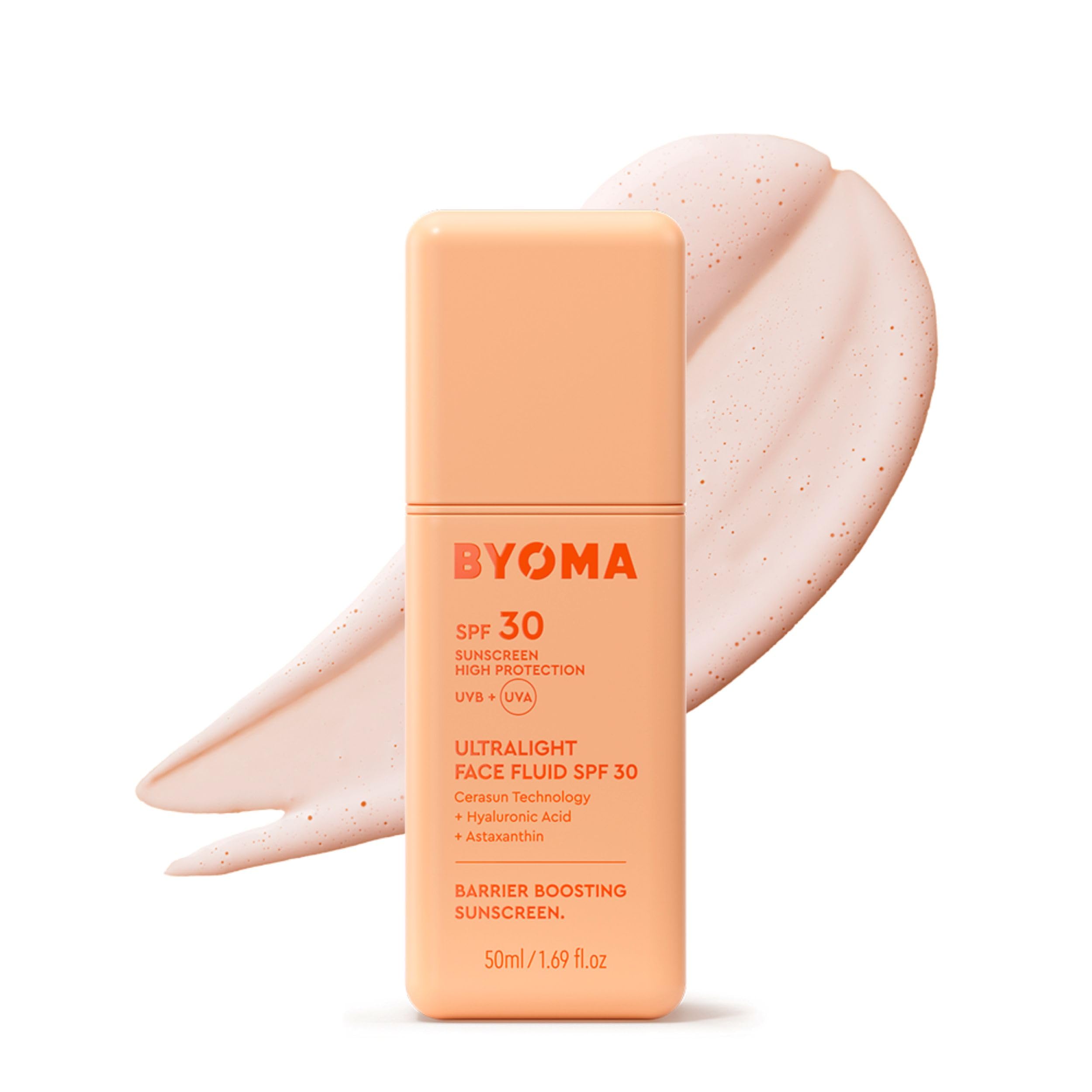 BYOMA SPF 30 Face Fluid - Hydrating, Barrier-Strengthening, Luminous Glow | 50ml 1