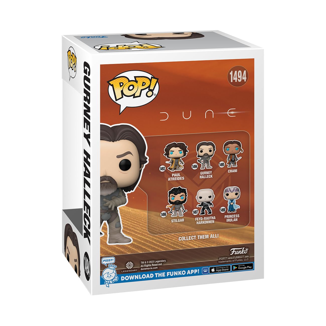 Funko Gurney Halleck - Dune: Part II Chibi Character Figure | 3.75 Inch Vinyl | 2024 Release 3