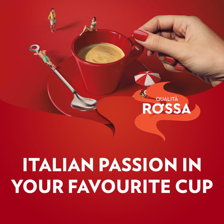 Lavazza Qualità Rossa Ground Coffee - 1 kg, Ideal for Moka Pots, French Press & Filter Machines