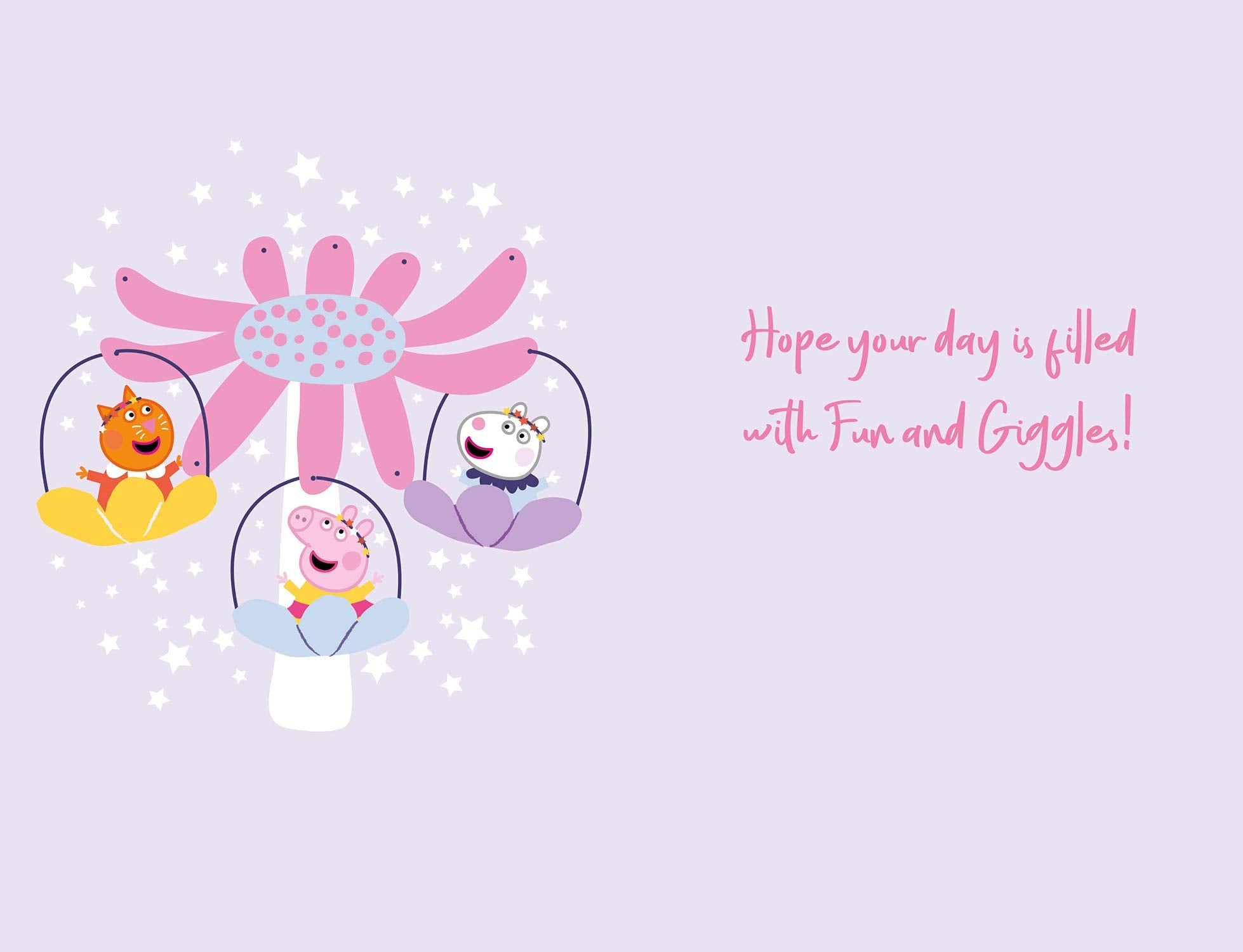 Danilo Promotions LTD Peppa Pig Official 3rd Birthday Card for Kids | 210 x 137 mm 3