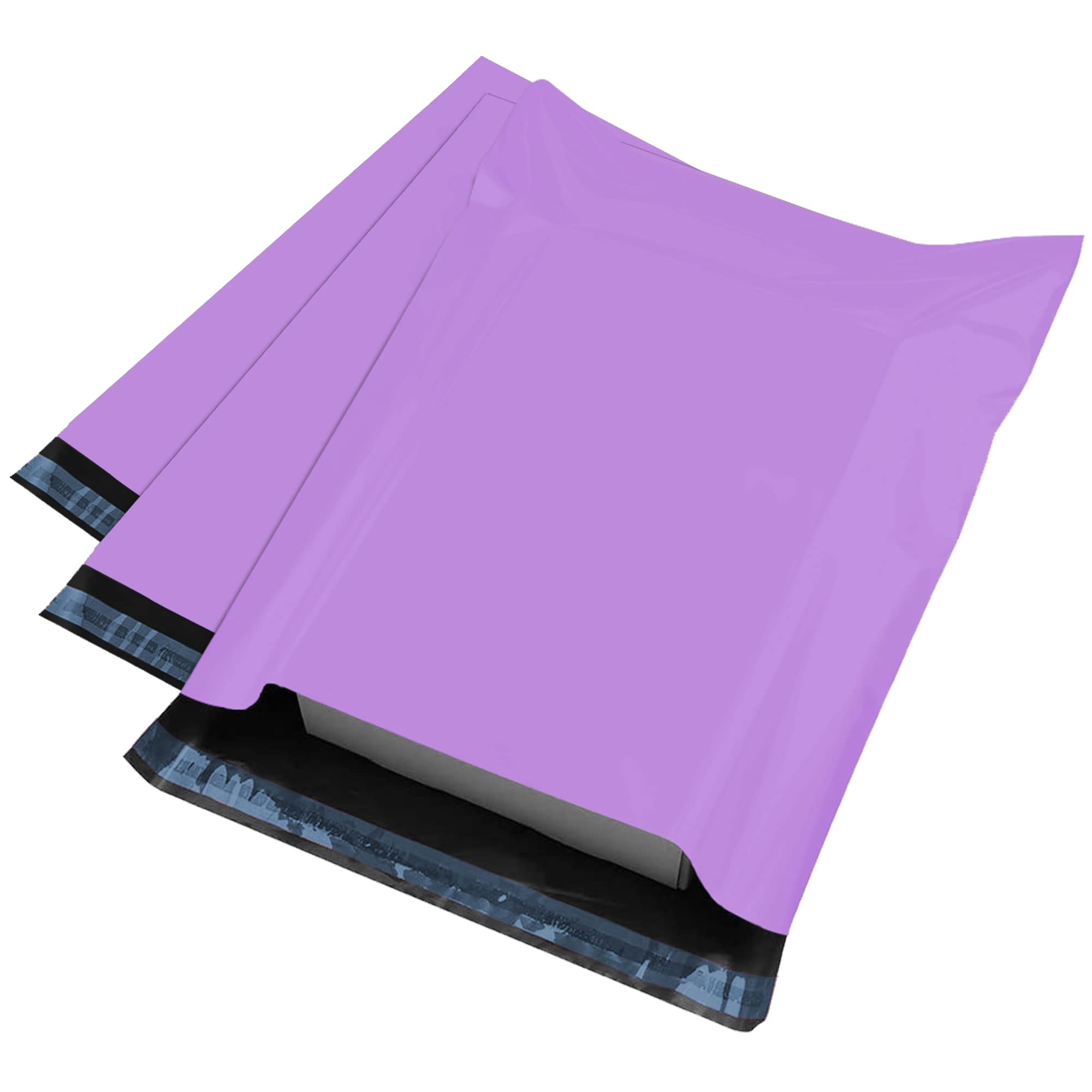 iSOUL Opaque Mailing Bags - 100 Pack, 6 x 9 Inch, Purple, Water Resistant | Self-Seal 1
