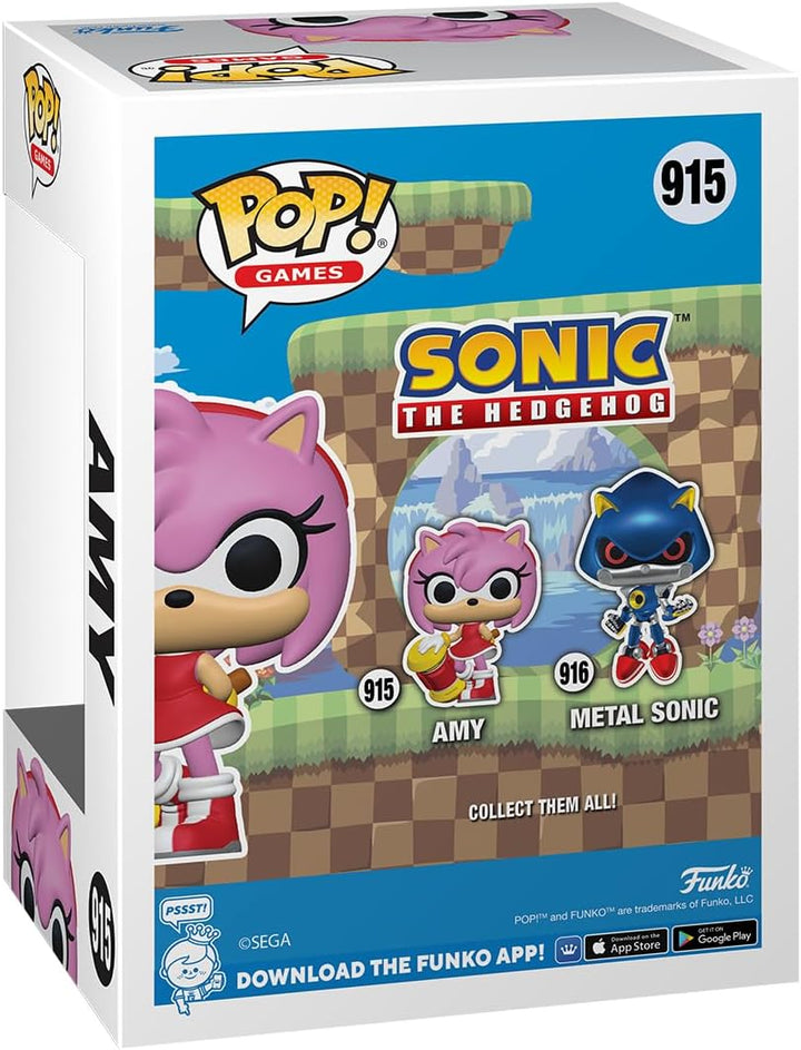 Funko Pop! Games: Sonic - Amy Rose - Sonic the Hedgehog - Collectable Vinyl Figu