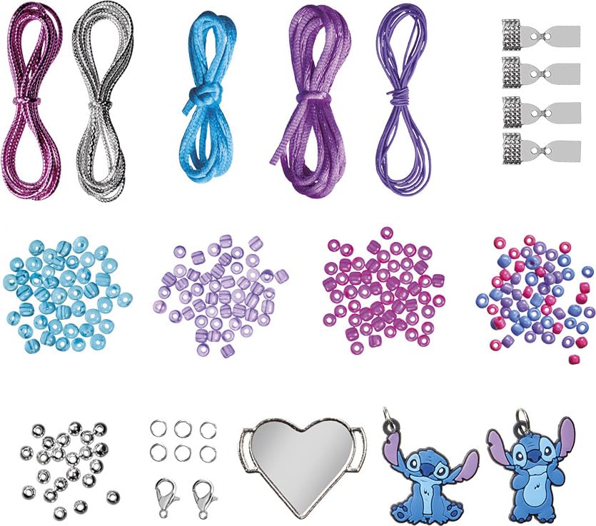 Totum Stitch Disney Charm Bracelet - DIY Glass Bead Bracelet Set for Kids 2