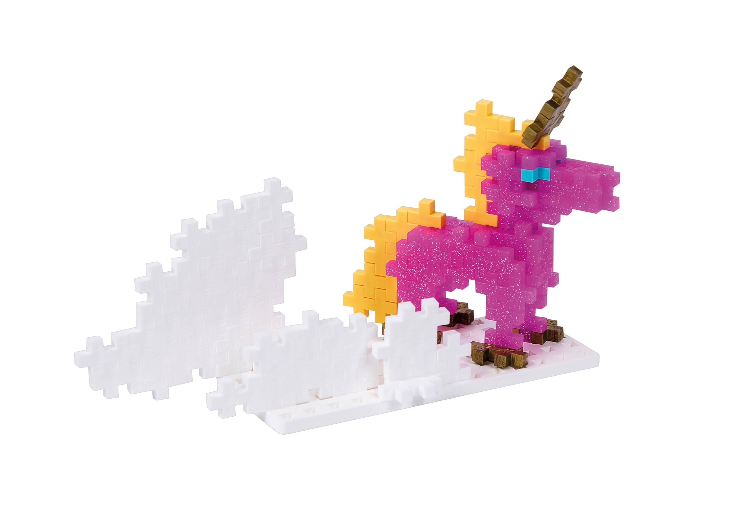 Plus-Plus 3908 Ingenious Construction Toy, Learn to Build, Unicorns, Creative Building Blocks, 275 Pieces 3