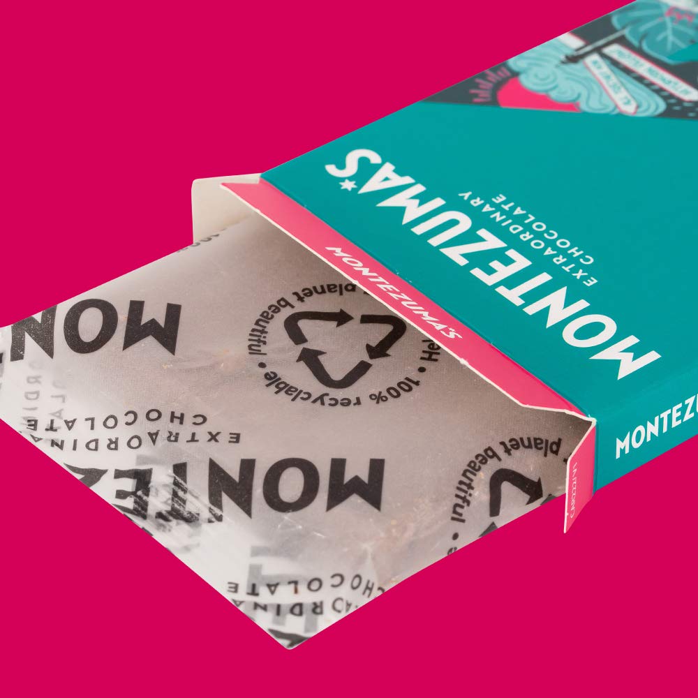 Montezuma Happiness Milk Chocolate Bar with Salted Caramelised Hazelnuts 35% Cocoa 90g 5