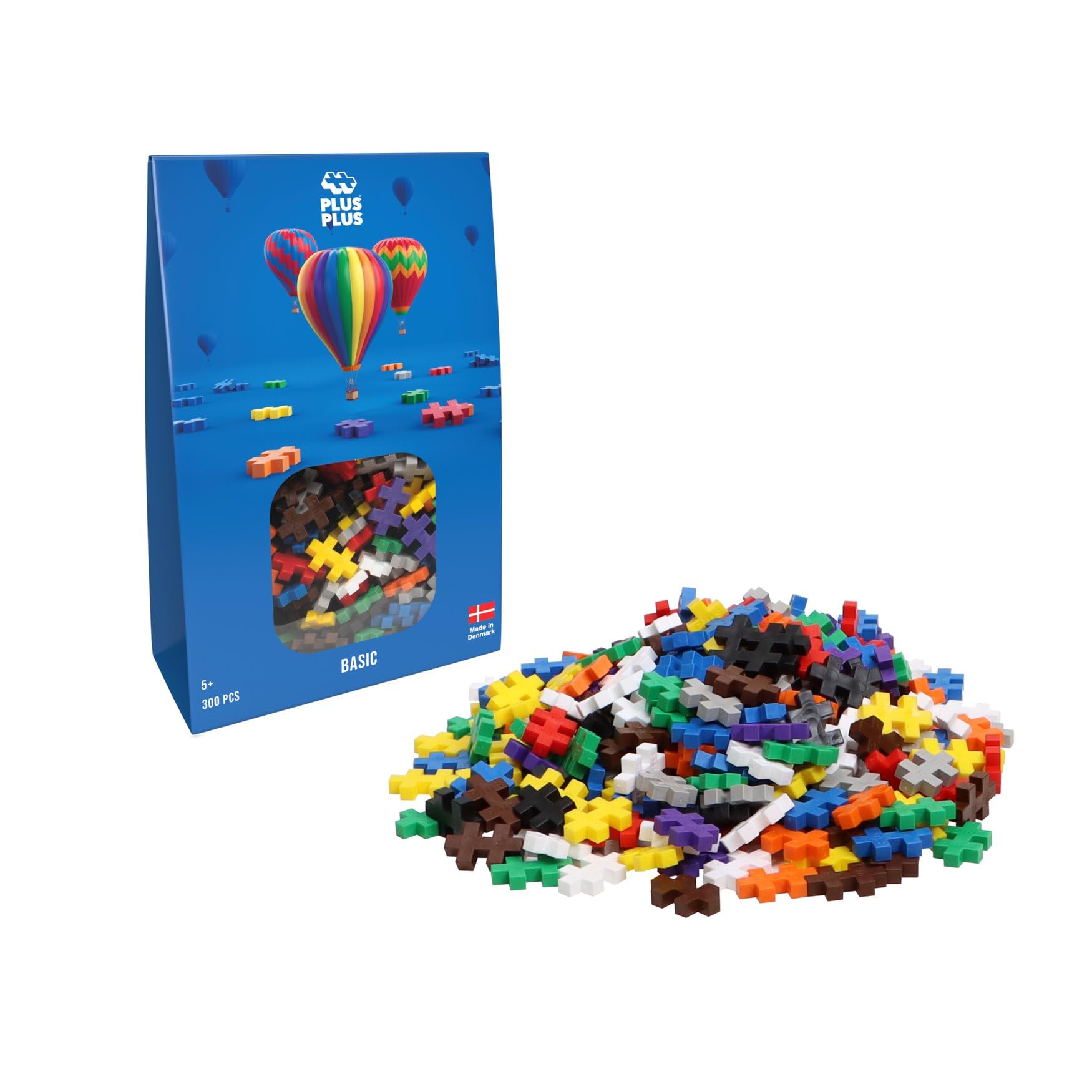 PLUS PLUS Basic Building Set - 300 Pieces | Ages 3+ | STEM Learning Toy