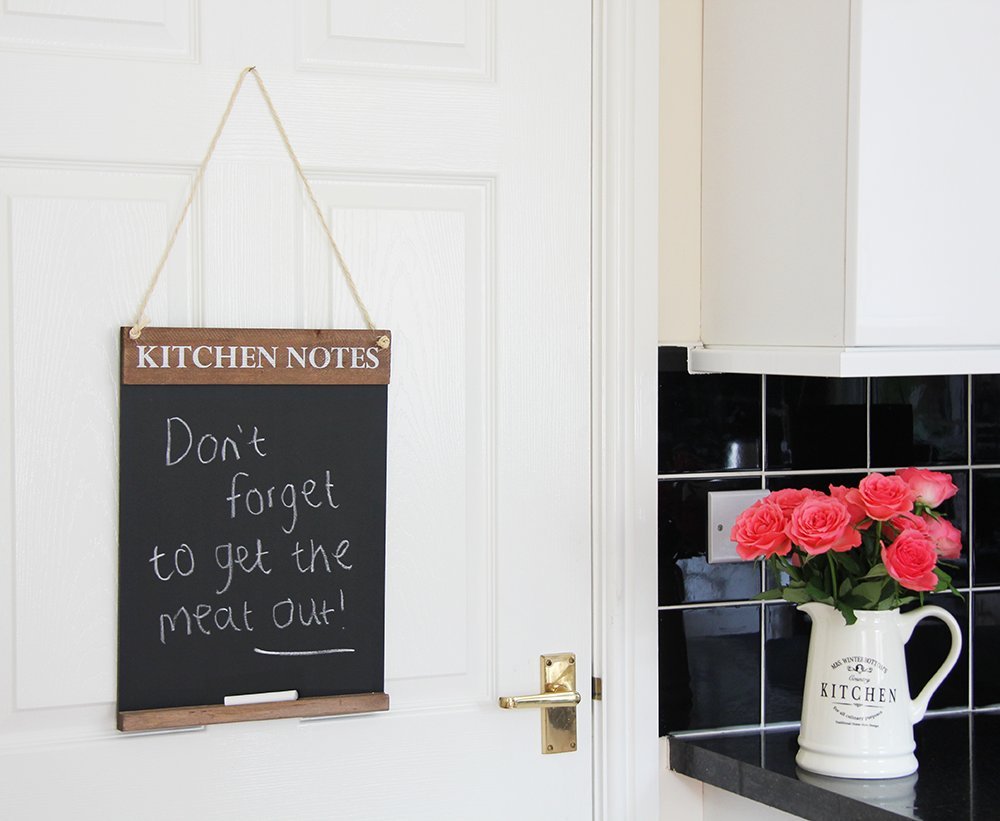 Chalkboards UK WC643RB Kitchen Notes Chalkboard | Wood, Rustic Brown | 42 x 3 cm 3