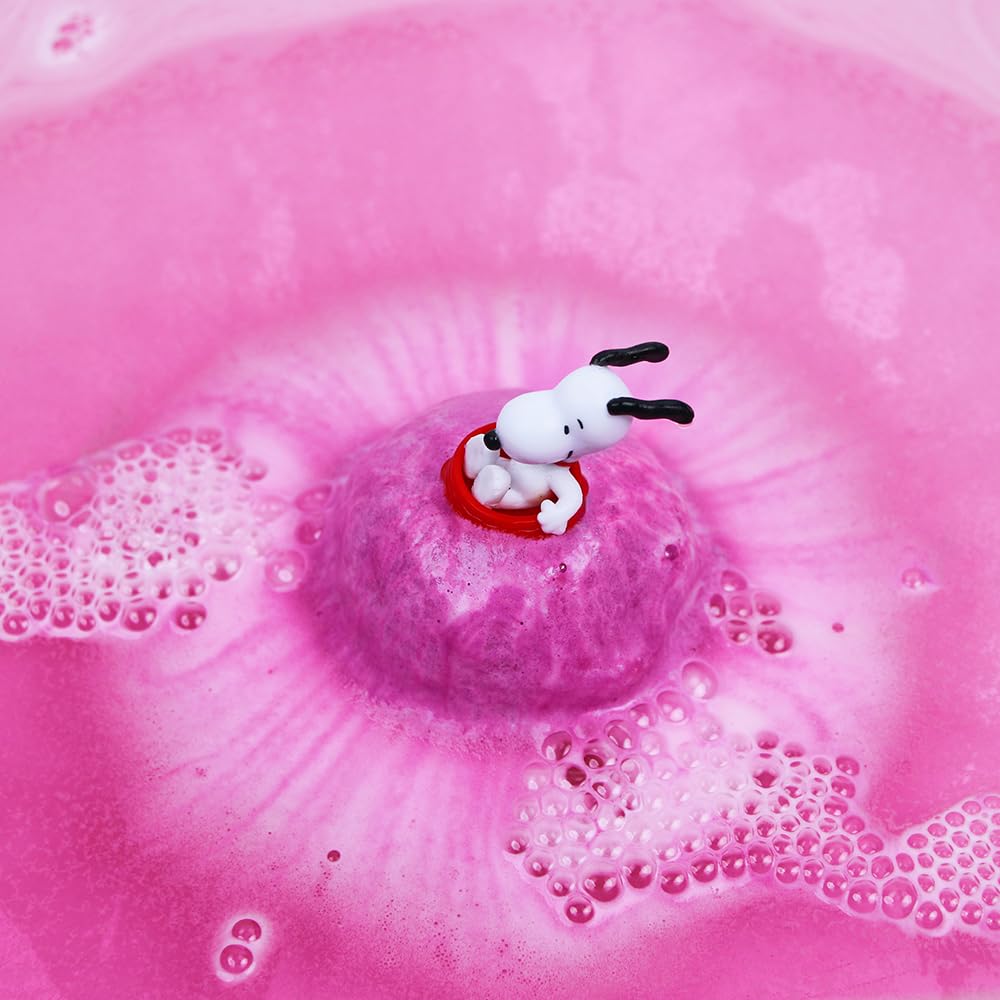 ZIMPLI Peanuts Surprise Bath Bomb - 100g Moisturizing Strawberry Scent | Collectible Toy Inside 2