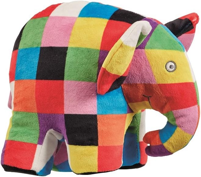 Elmer the Patchwork Elephant Soft Toy - 20cm Plush for Ages 1 Month+