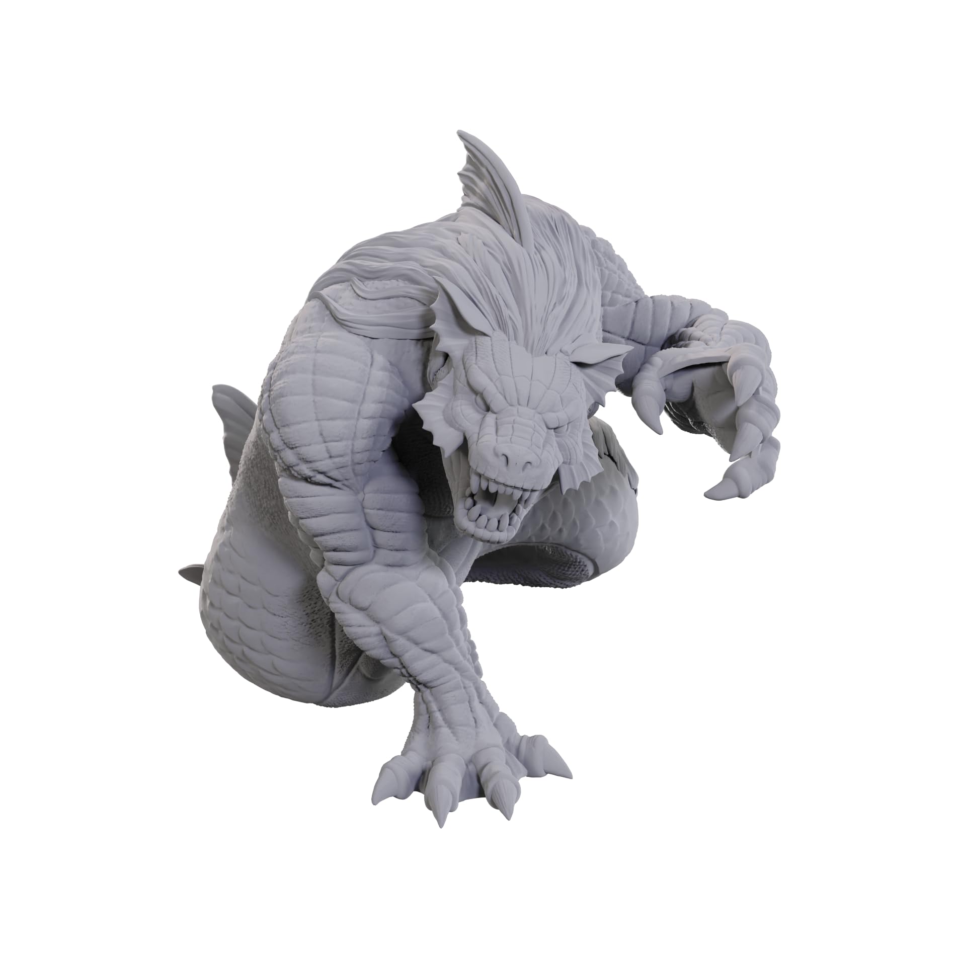 WizKids Dungeons & Dragons Nolzur's Marvelous Miniatures Sea Lion | Unpainted Plastic Figure | 6 inches Tall