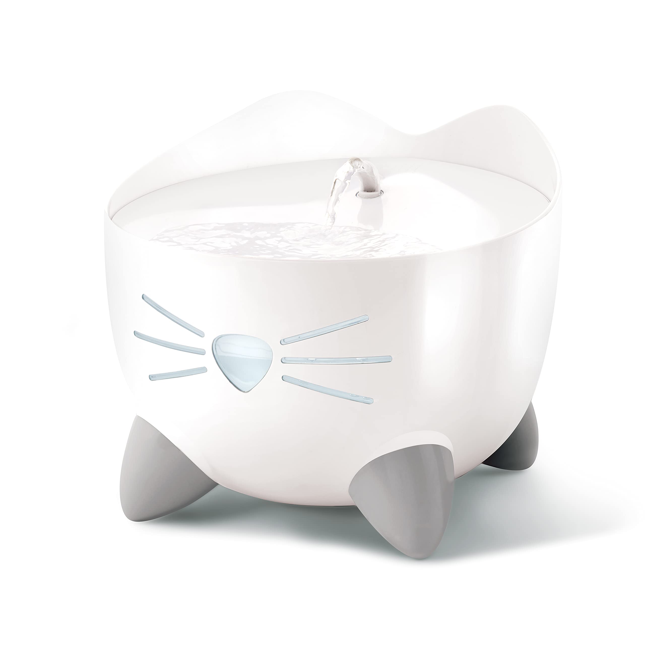 Catit PIXI Cat Drinking Fountain - 3 Drinking Options, LED Nightlight, White