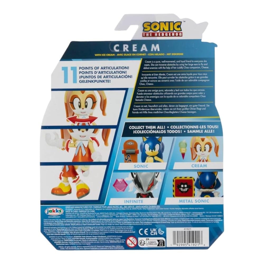 Sonic The Hedgehog - Cream 4" Figure with Ice Cream Accessory 9