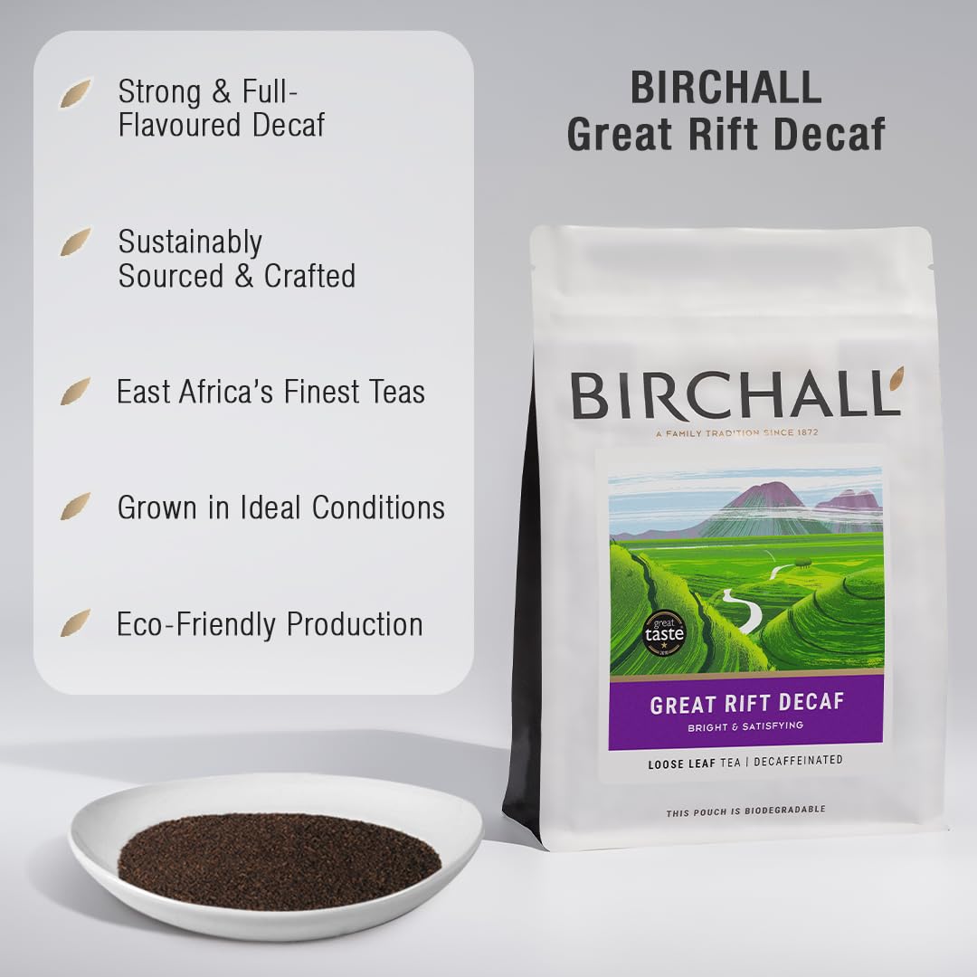Birchall Great Rift Decaf | Decaffeinated Black Tea | 250g Loose Leaf