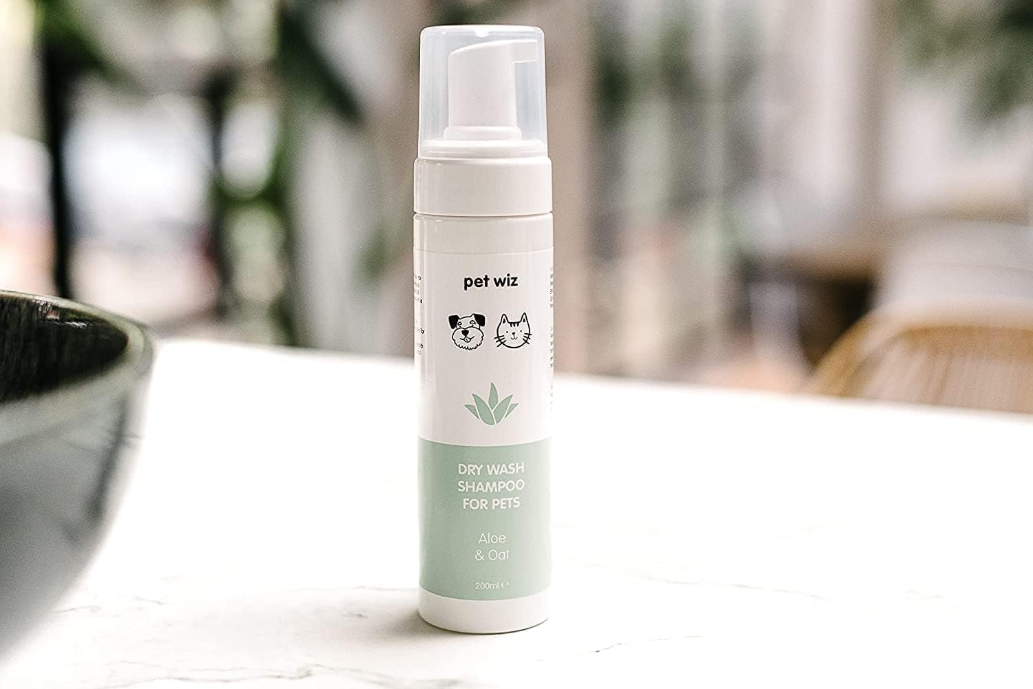 pet wiz Waterless Mousse Dog Shampoo - Aloe & Oat Scent | 200ml