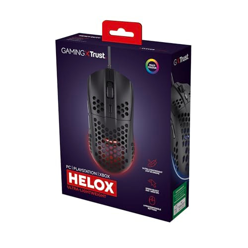 Trust Gaming GXT 928 Helox Superlight Wired Gaming Mouse 65g with RGB Lighting & Adjustable DPI 22