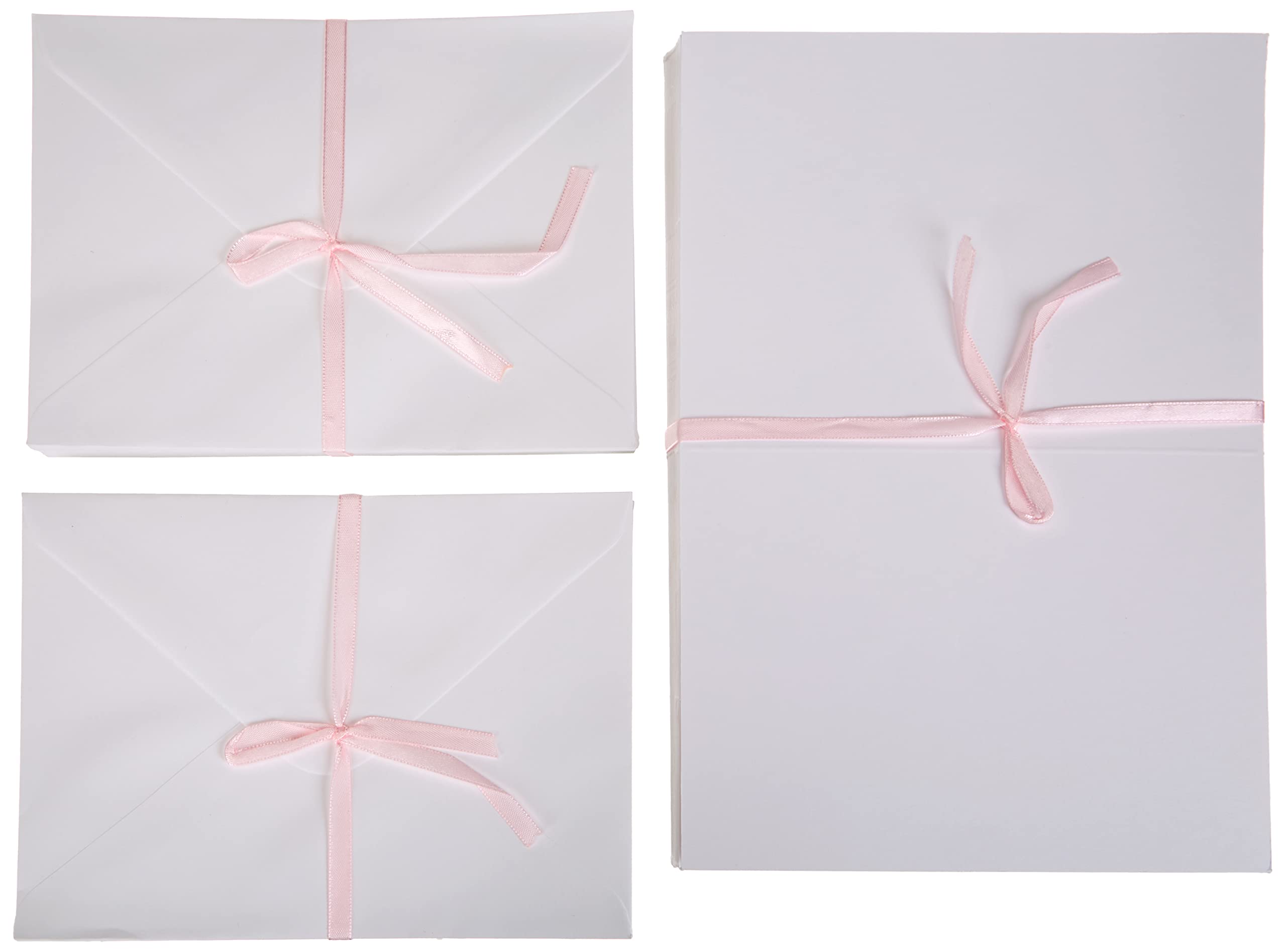 Papermania Blank Card and Envelope Set - 50 Count, 5 x 7-Inch White Cardstock for Crafting