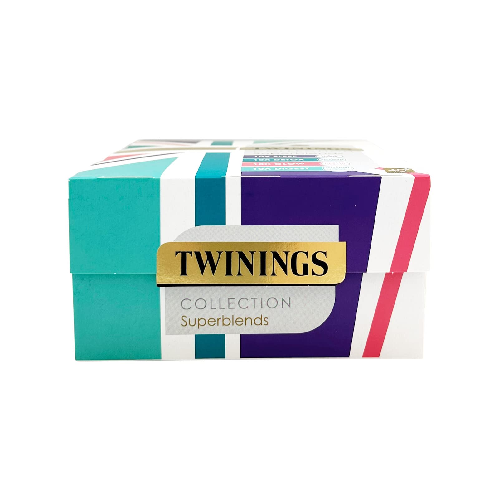 Twinings Superblends Collection - Union Jack Pack of 40 Tea Bags with Botanical Blends for Wellbeing