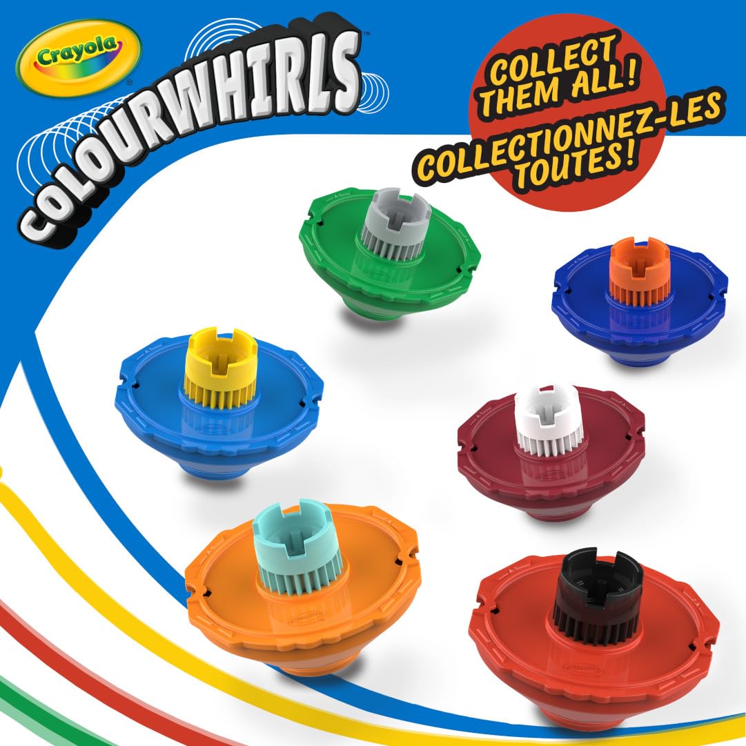 CRAYOLA Colourwhirls (3 Pack) - Rip 'Em & Spin 'Em! Spinning Art Toy for Kids 6+ 2